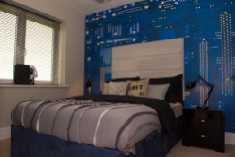Bett Homes Photography - Blue Bed Room
